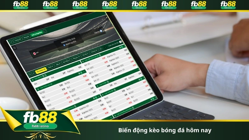 biến động kèo bóng đá hôm nay