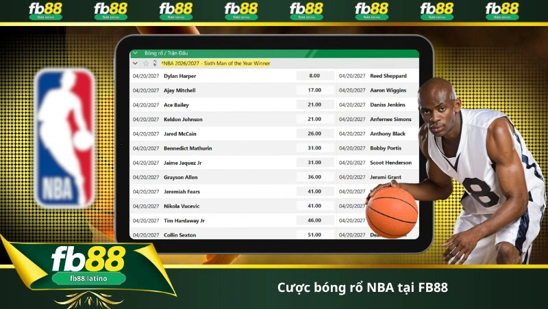 cược bóng rổ NBA tại FB88