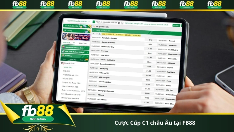 cược Cúp C1 châu Âu tại FB88