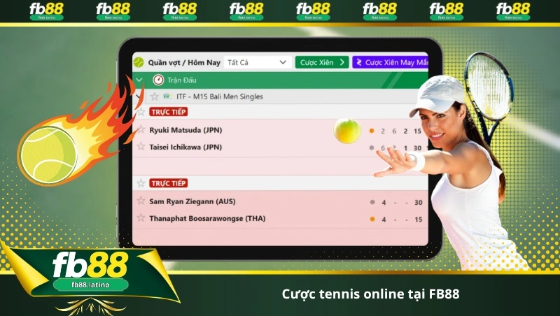 cược tennis online tại FB88