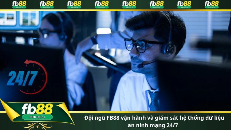 Đội ngũ FB88 vận hành và giám sát hệ thống dữ liệu an ninh mạng 24/7