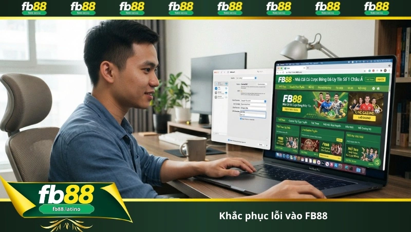 khắc phục lỗi vào FB88