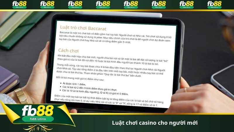 luật chơi casino cho người mới