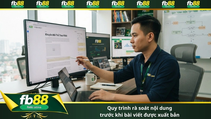 Các bước trong quy trình biên tập FB88 do chuyên gia Hoàng Lâm kiểm duyệt