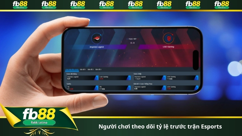 Người chơi theo dõi tỷ lệ trước trận Esports