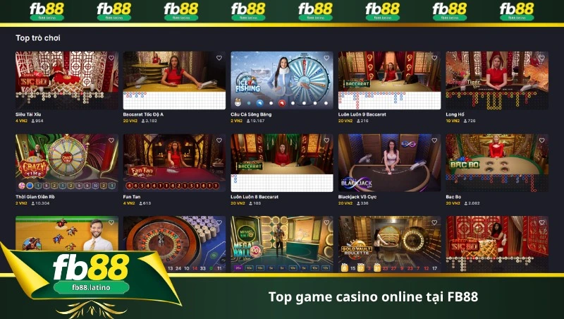 top game casino online tại FB88